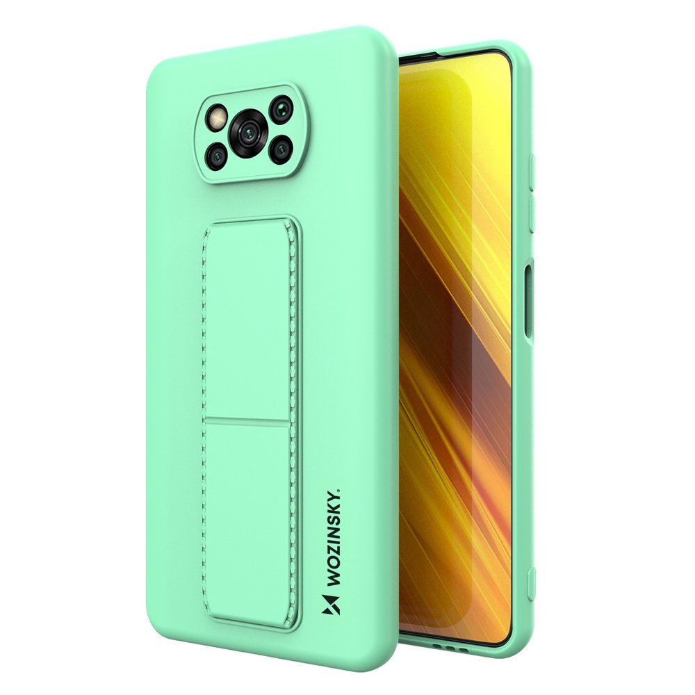 Pokrowiec silikonowy Wozinsky Kickstand Case mitowy Xiaomi POCO X3 Pro