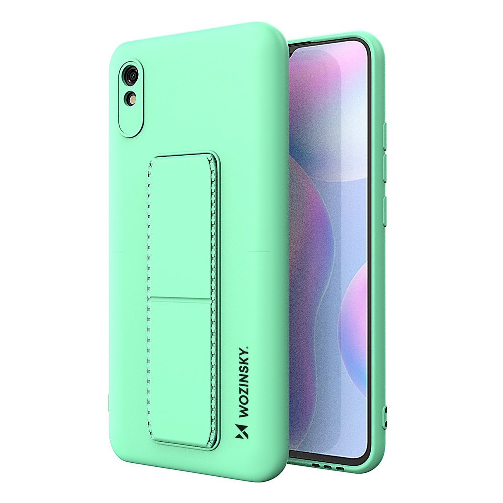 Pokrowiec silikonowy Wozinsky Kickstand Case mi�towy Xiaomi Redmi Note 9S