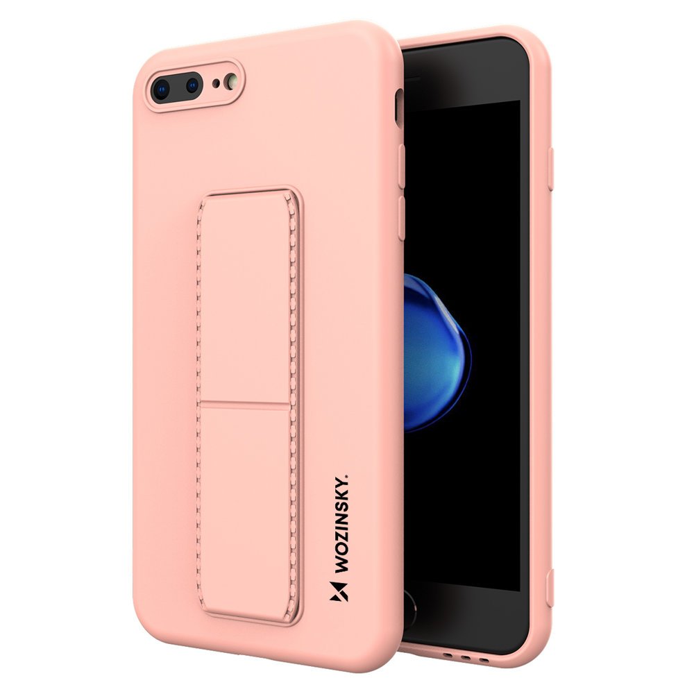 Pokrowiec silikonowy Wozinsky Kickstand Case r�owy Apple iPhone 7 Plus