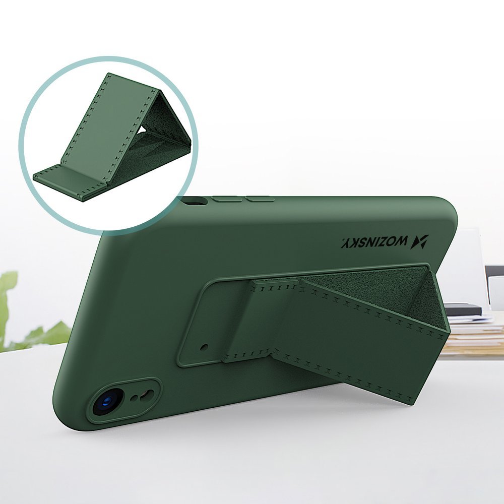Pokrowiec silikonowy Wozinsky Kickstand Case r�owy Apple iPhone XR / 2
