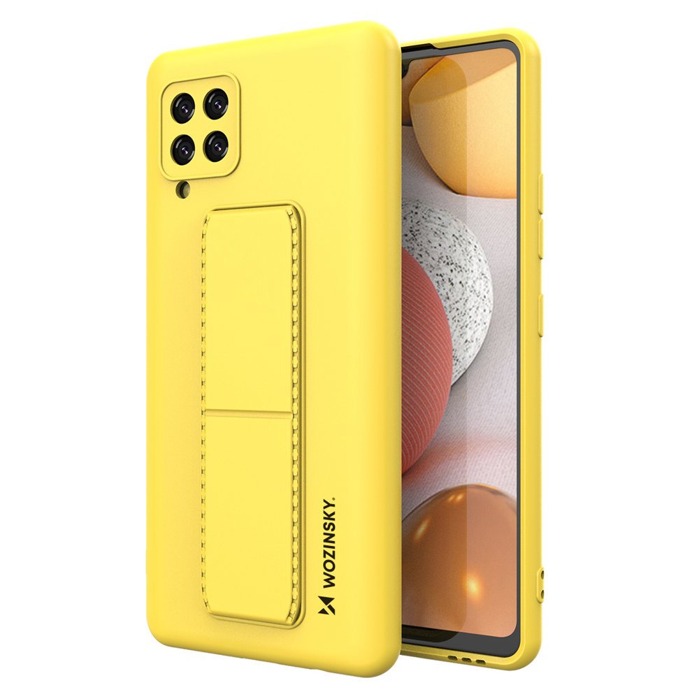Pokrowiec silikonowy Wozinsky Kickstand Case ty Samsung Galaxy A42 5G