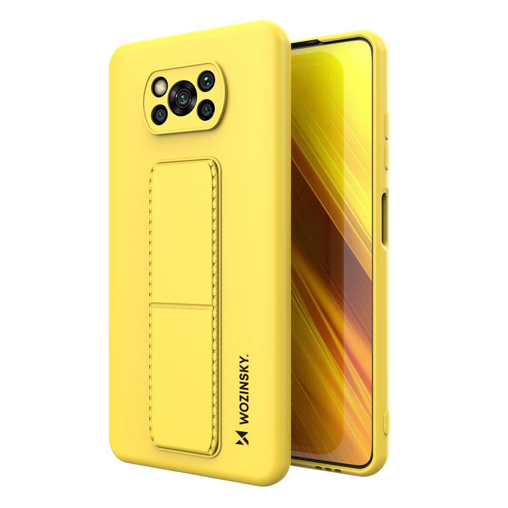 Pokrowiec silikonowy Wozinsky Kickstand Case ty Xiaomi POCO X3 Pro