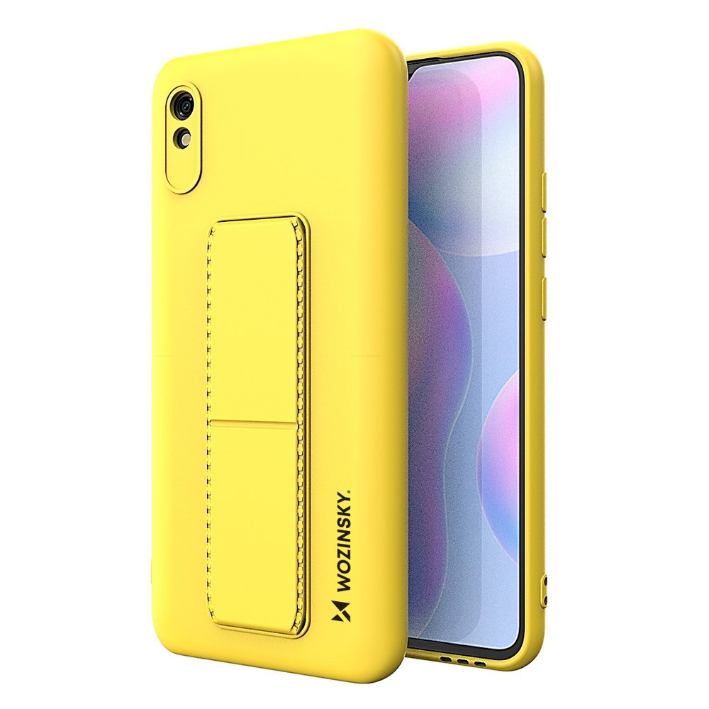 Pokrowiec silikonowy Wozinsky Kickstand Case ��ty Xiaomi Redmi Note 9 Pro