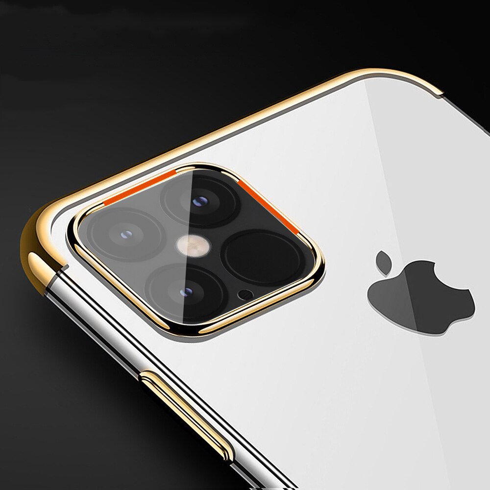 Pokrowiec silikonowy z ramk Electro czarny Apple iPhone 12 Pro Max / 6