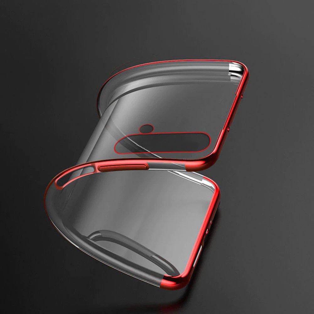 Pokrowiec silikonowy z ramk� Electro czarny Honor 20 / 12