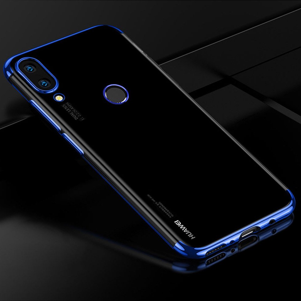 Pokrowiec silikonowy z ramką Electro czarny Huawei P Smart 2019 / 12 Pokrowiec silikonowy z ramką Electro czarny Huawei P Smart 2019 / 12