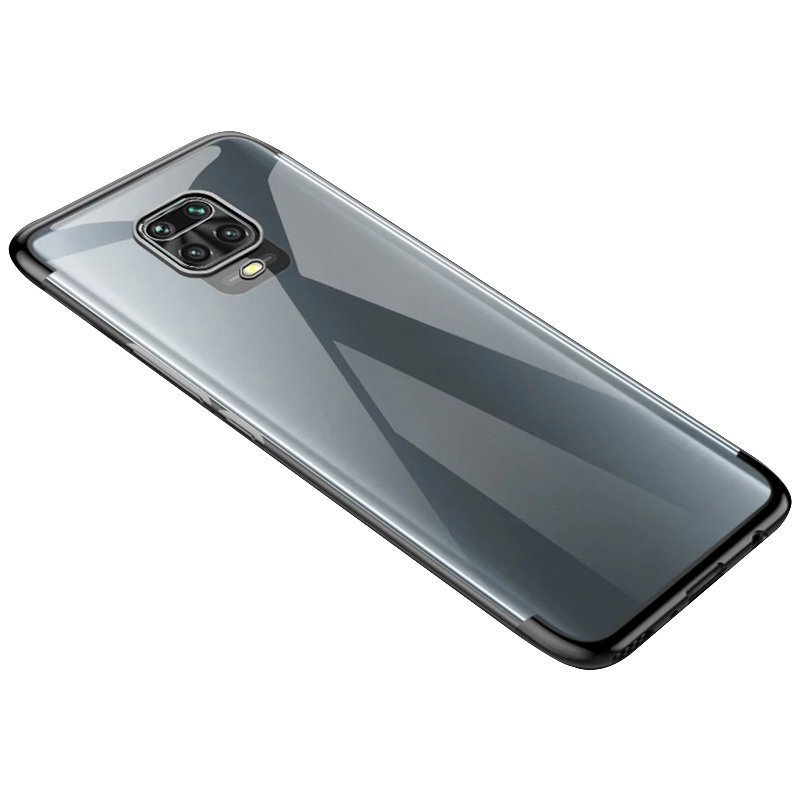 Pokrowiec silikonowy z ramk Electro czarny Motorola Moto G9 Play