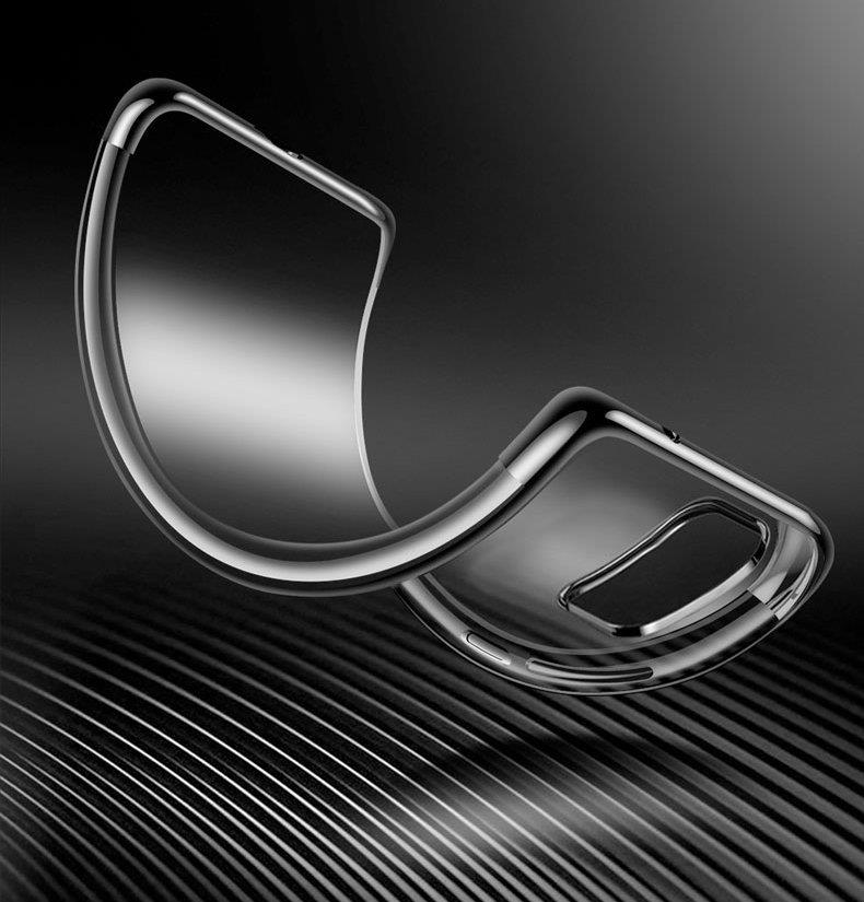 Pokrowiec silikonowy z ramk� Electro czarny Samsung A72 4G / 8