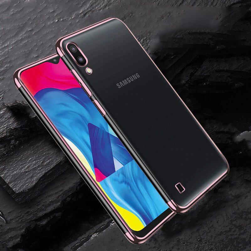 Pokrowiec silikonowy z ramk Electro czarny Samsung Galaxy A10 / 8