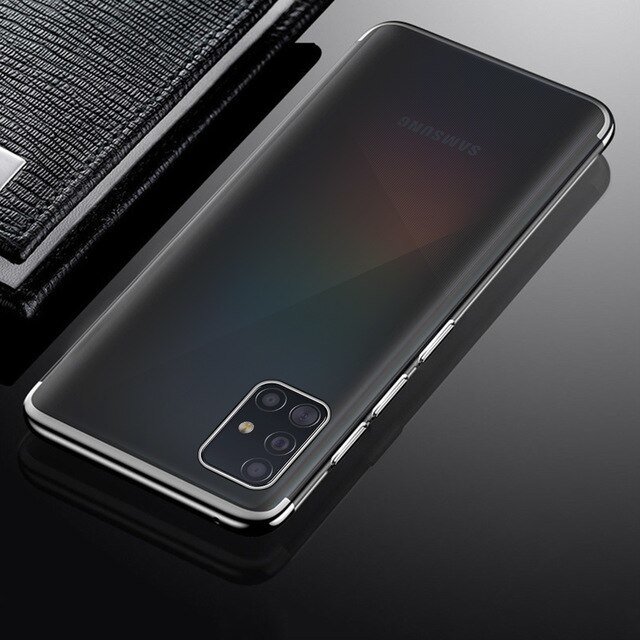 Pokrowiec silikonowy z ramk Electro czarny Samsung Galaxy A41 / 4