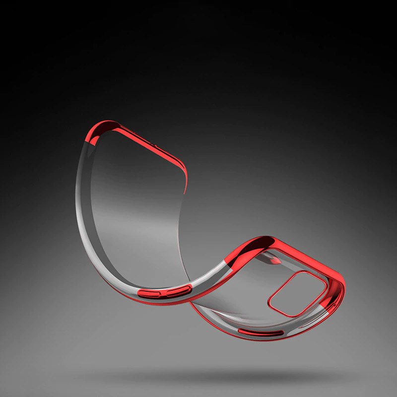 Pokrowiec silikonowy z ramk� Electro czarny Samsung Galaxy A71 / 2