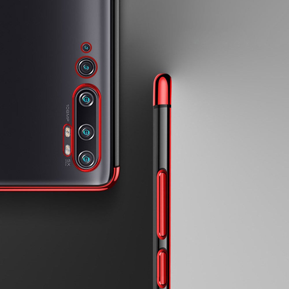 Pokrowiec silikonowy z ramk Electro czarny Xiaomi Mi Note 10 Pro / 7