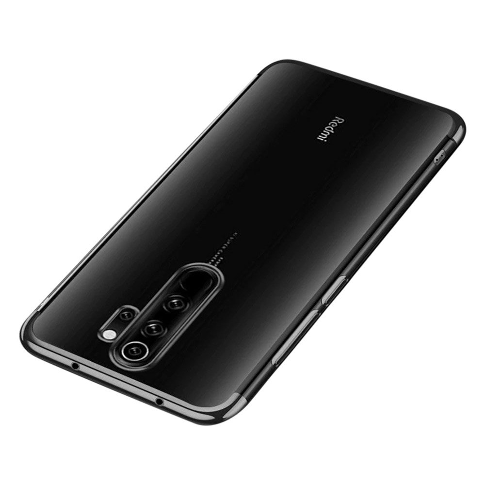 Pokrowiec silikonowy z ramką Electro czarny Xiaomi Redmi Note 8 Pro Pokrowiec silikonowy z ramką Electro czarny Xiaomi Redmi Note 8 Pro