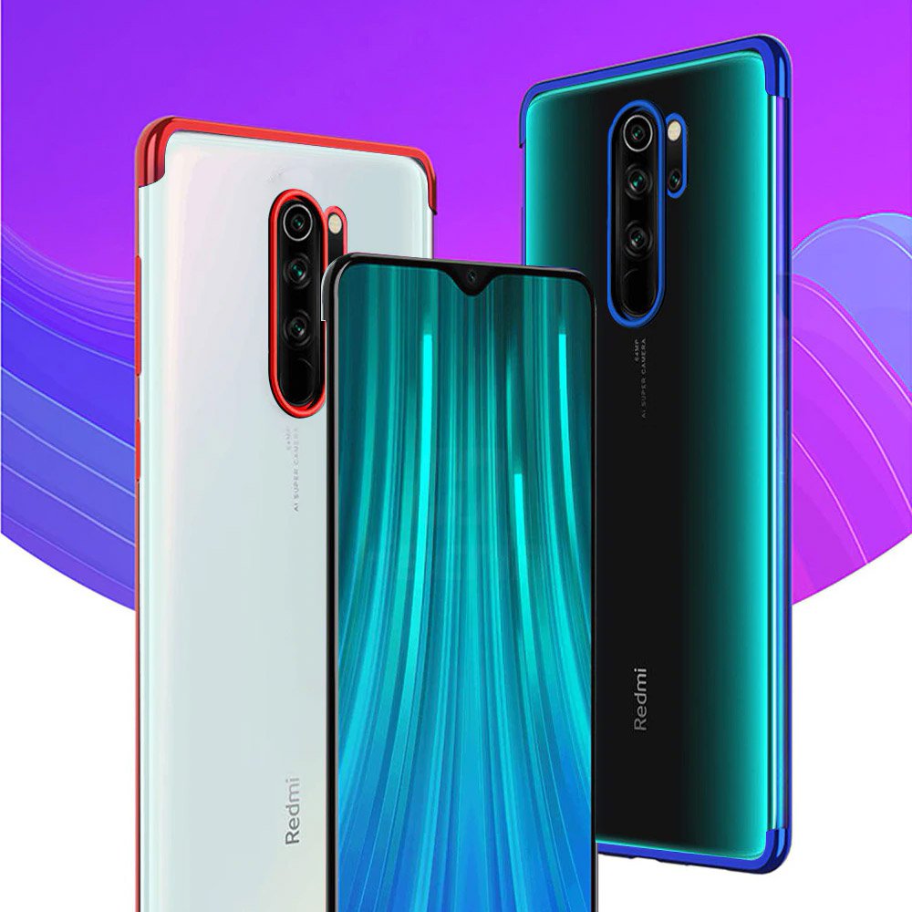 Pokrowiec silikonowy z ramką Electro czarny Xiaomi Redmi Note 8 Pro / 12 Pokrowiec silikonowy z ramką Electro czarny Xiaomi Redmi Note 8 Pro / 12