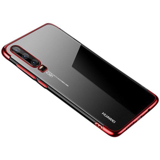 Pokrowiec silikonowy z ramk Electro czerwony Huawei Honor Y9s