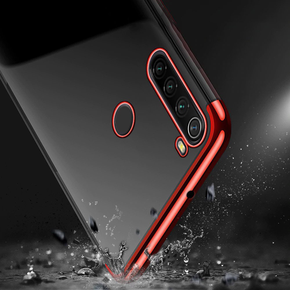 Pokrowiec silikonowy z ramk Electro czerwony Motorola Moto G8 Play / 3