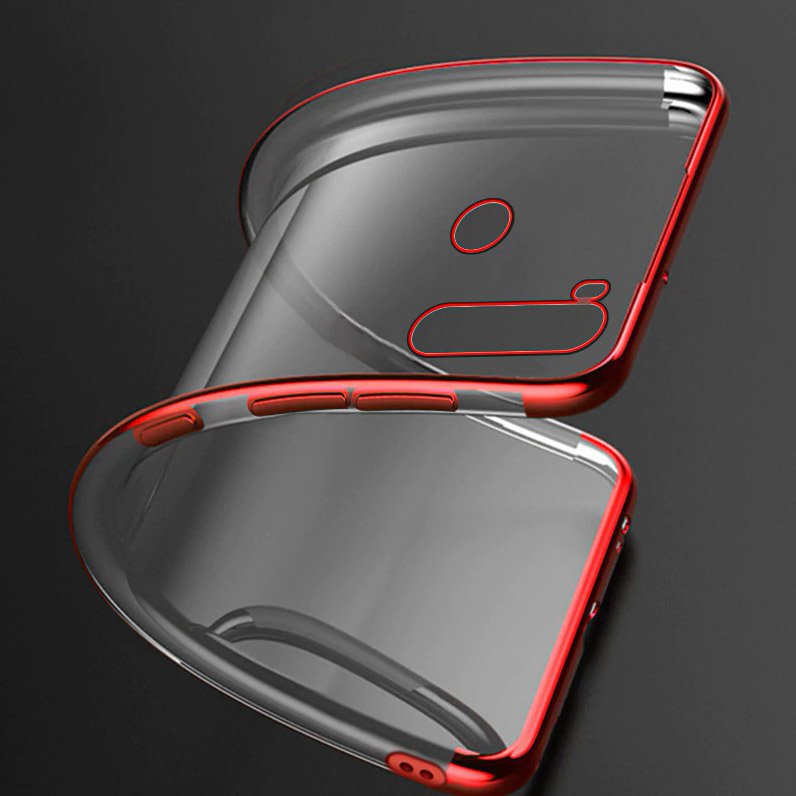 Pokrowiec silikonowy z ramk Electro czerwony Motorola Moto G8 Play / 9