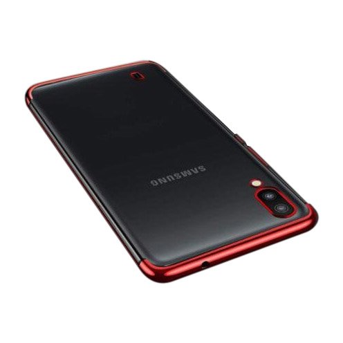 Pokrowiec silikonowy z ramk Electro czerwony Samsung Galaxy A10