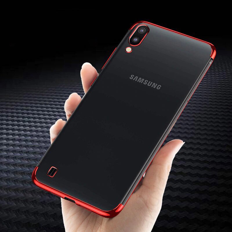 Pokrowiec silikonowy z ramk Electro czerwony Samsung Galaxy A10 / 6