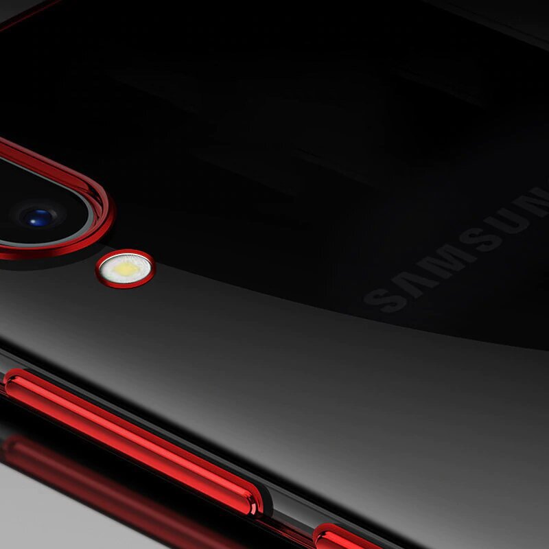 Pokrowiec silikonowy z ramk Electro czerwony Samsung Galaxy A10 / 7