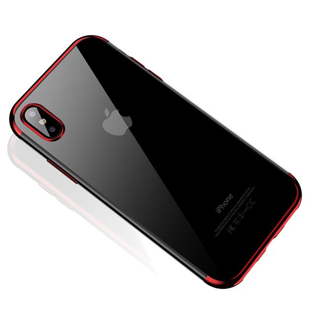 Pokrowiec silikonowy z ramk Electro czerwony Samsung Galaxy A40 / 3