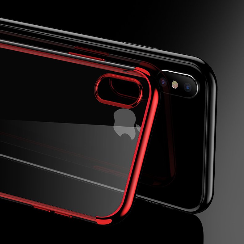 Pokrowiec silikonowy z ramk Electro czerwony Samsung Galaxy A40 / 5