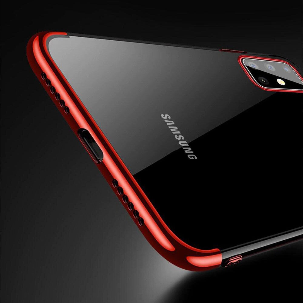 Pokrowiec silikonowy z ramk Electro czerwony Samsung Galaxy A51 / 11