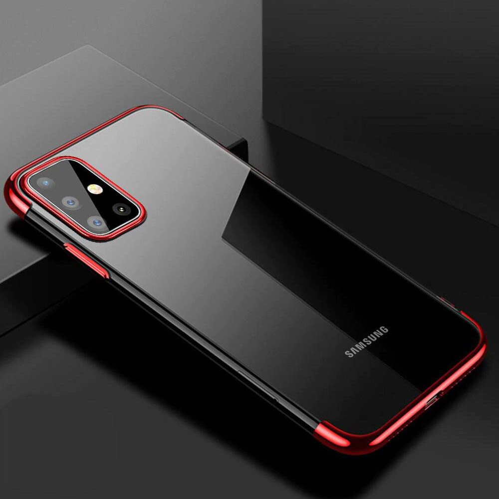 Pokrowiec silikonowy z ramk Electro czerwony Samsung Galaxy A51 / 4