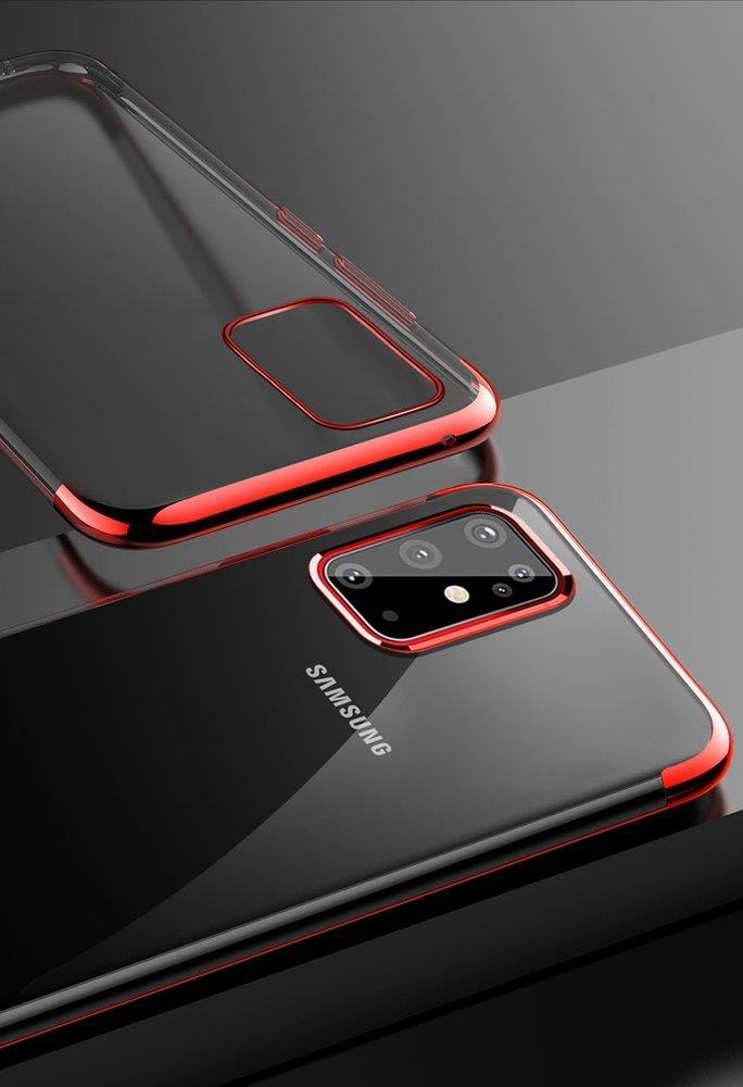 Pokrowiec silikonowy z ramką Electro czerwony Samsung Galaxy A72 4G / 5 Pokrowiec silikonowy z ramką Electro czerwony Samsung Galaxy A72 4G / 5