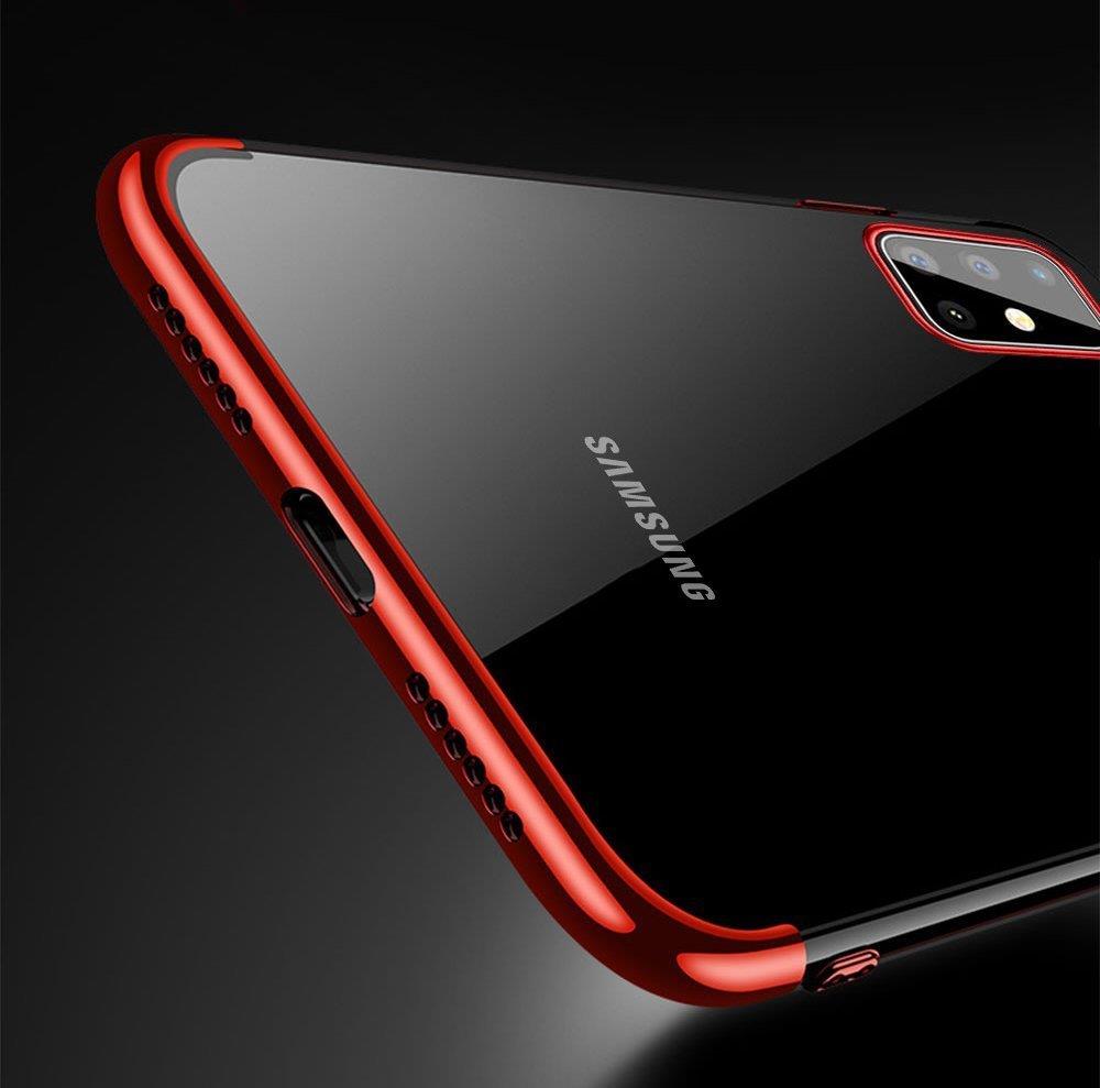Pokrowiec silikonowy z ramką Electro czerwony Samsung Galaxy A72 4G / 7 Pokrowiec silikonowy z ramką Electro czerwony Samsung Galaxy A72 4G / 7