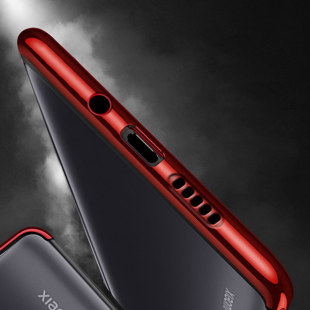 Pokrowiec silikonowy z ramk Electro czerwony Xiaomi Mi Note 10 Pro / 10