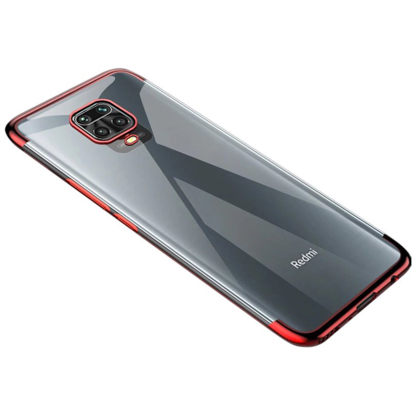 Pokrowiec silikonowy z ramk Electro czerwony Xiaomi Redmi 10X 4G