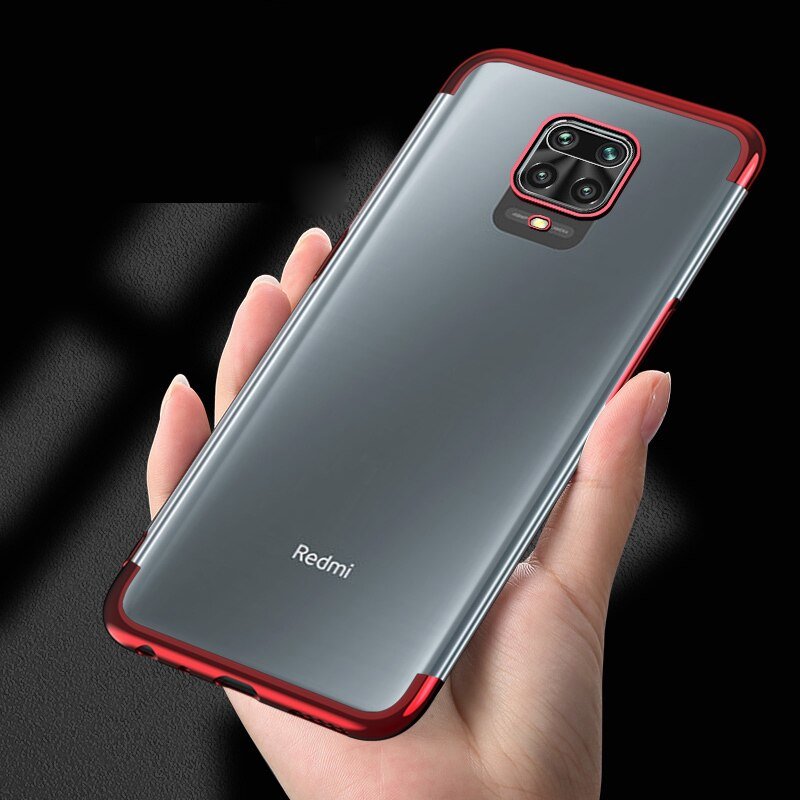 Pokrowiec silikonowy z ramk Electro czerwony Xiaomi Redmi 10X 4G / 3