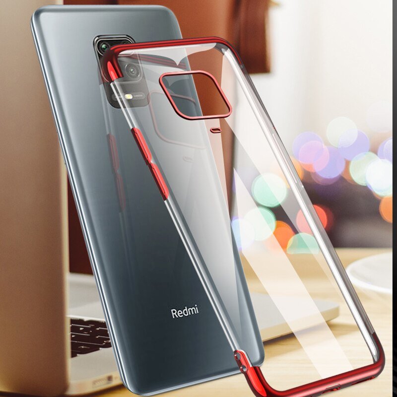 Pokrowiec silikonowy z ramk Electro czerwony Xiaomi Redmi 10X 4G / 4
