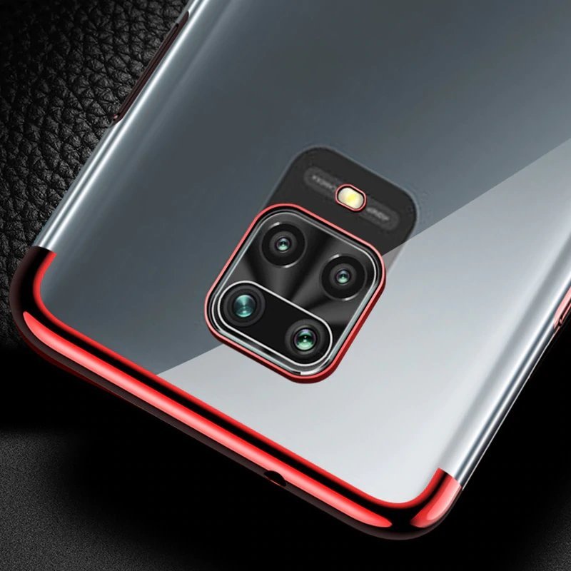 Pokrowiec silikonowy z ramk Electro czerwony Xiaomi Redmi 10X 4G / 7