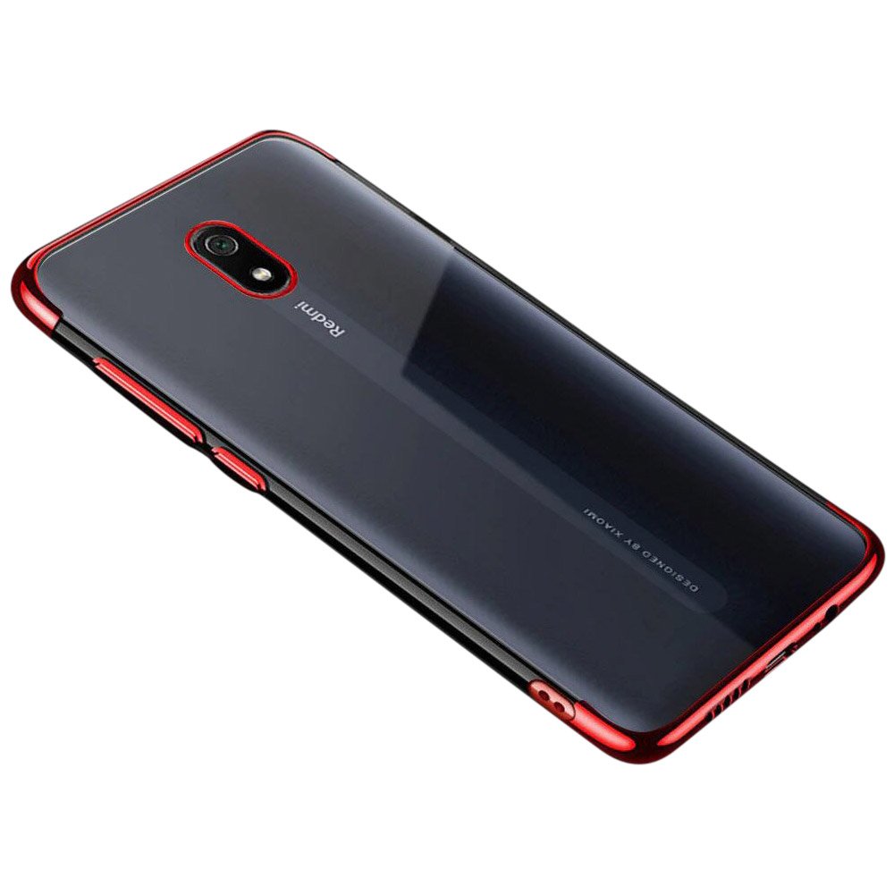 Pokrowiec silikonowy z ramk Electro czerwony Xiaomi Redmi 8A