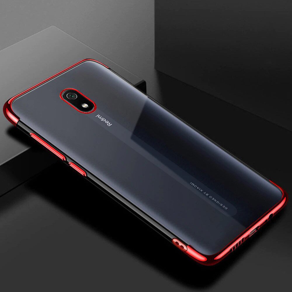 Pokrowiec silikonowy z ramk Electro czerwony Xiaomi Redmi 8A / 2
