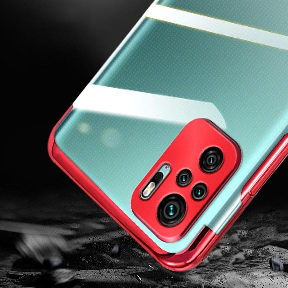 Pokrowiec silikonowy z ramką Electro czerwony Xiaomi Redmi K40 Pro Plus / 4 Pokrowiec silikonowy z ramką Electro czerwony Xiaomi Redmi K40 Pro Plus / 4