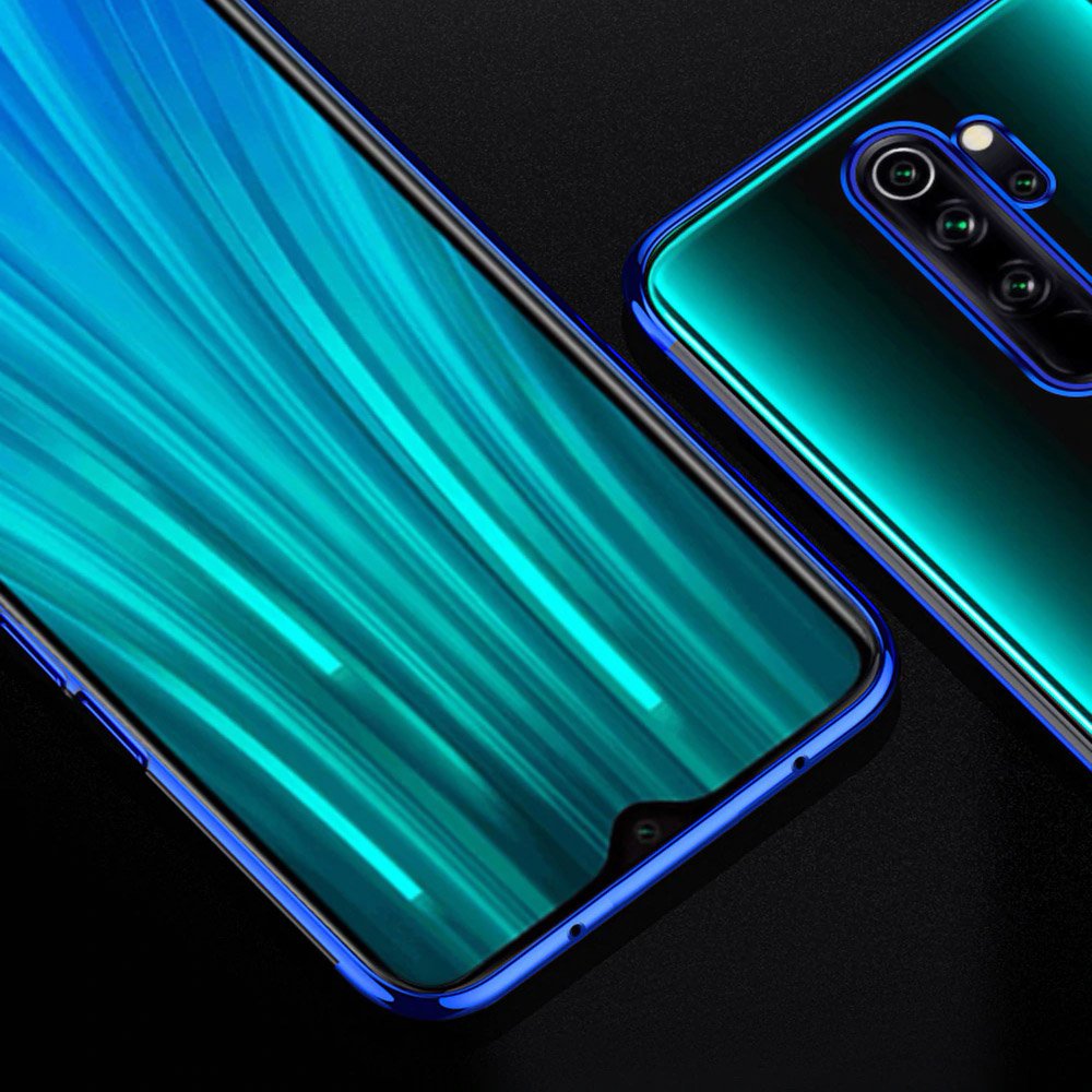 Pokrowiec silikonowy z ramką Electro czerwony Xiaomi Redmi Note 8 Pro / 10 Pokrowiec silikonowy z ramką Electro czerwony Xiaomi Redmi Note 8 Pro / 10