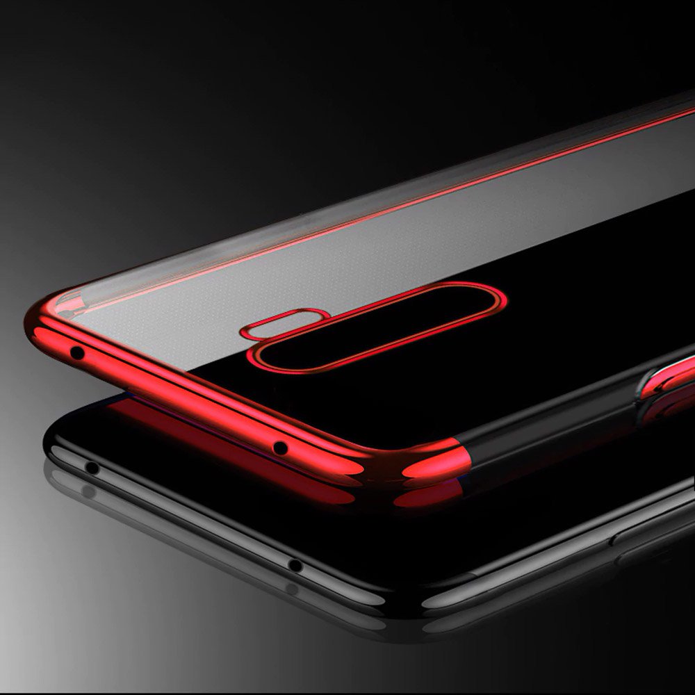 Pokrowiec silikonowy z ramk Electro czerwony Xiaomi Redmi Note 8 Pro / 11