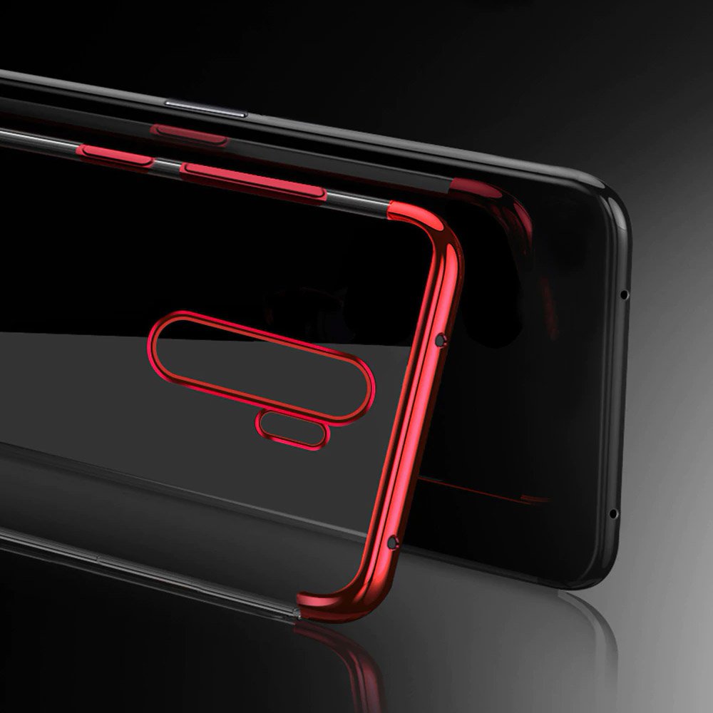 Pokrowiec silikonowy z ramk Electro czerwony Xiaomi Redmi Note 8 Pro / 8