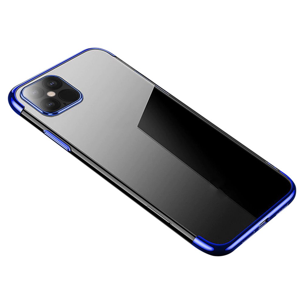 Pokrowiec silikonowy z ramk Electro niebieski Apple iPhone 12 Mini