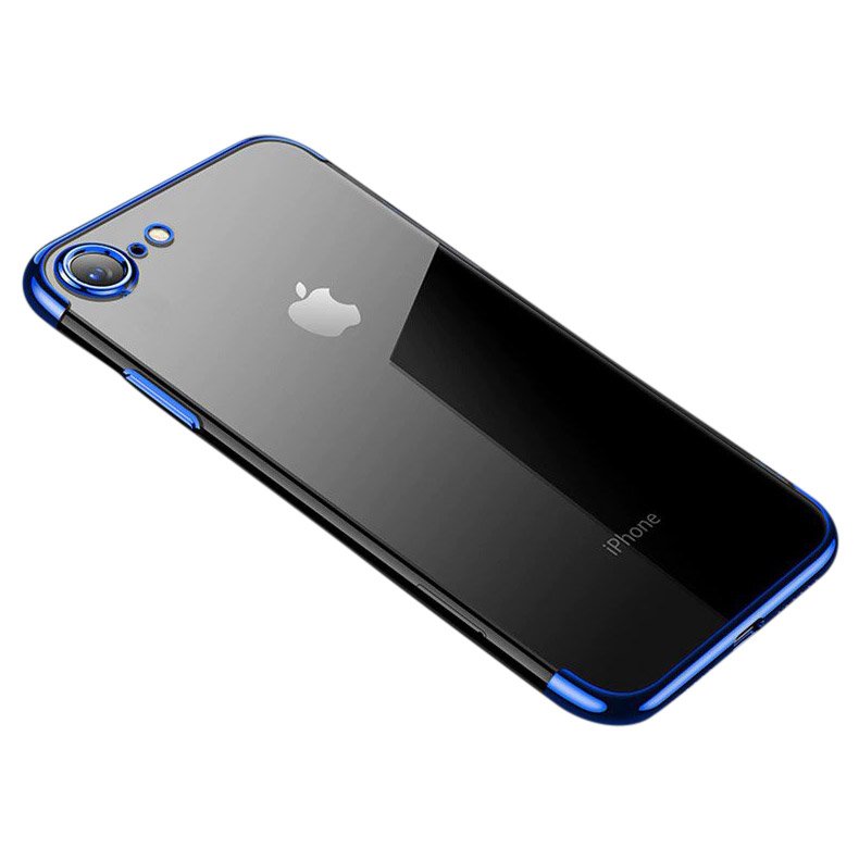 Pokrowiec silikonowy z ramk Electro niebieski Apple iPhone SE 2022