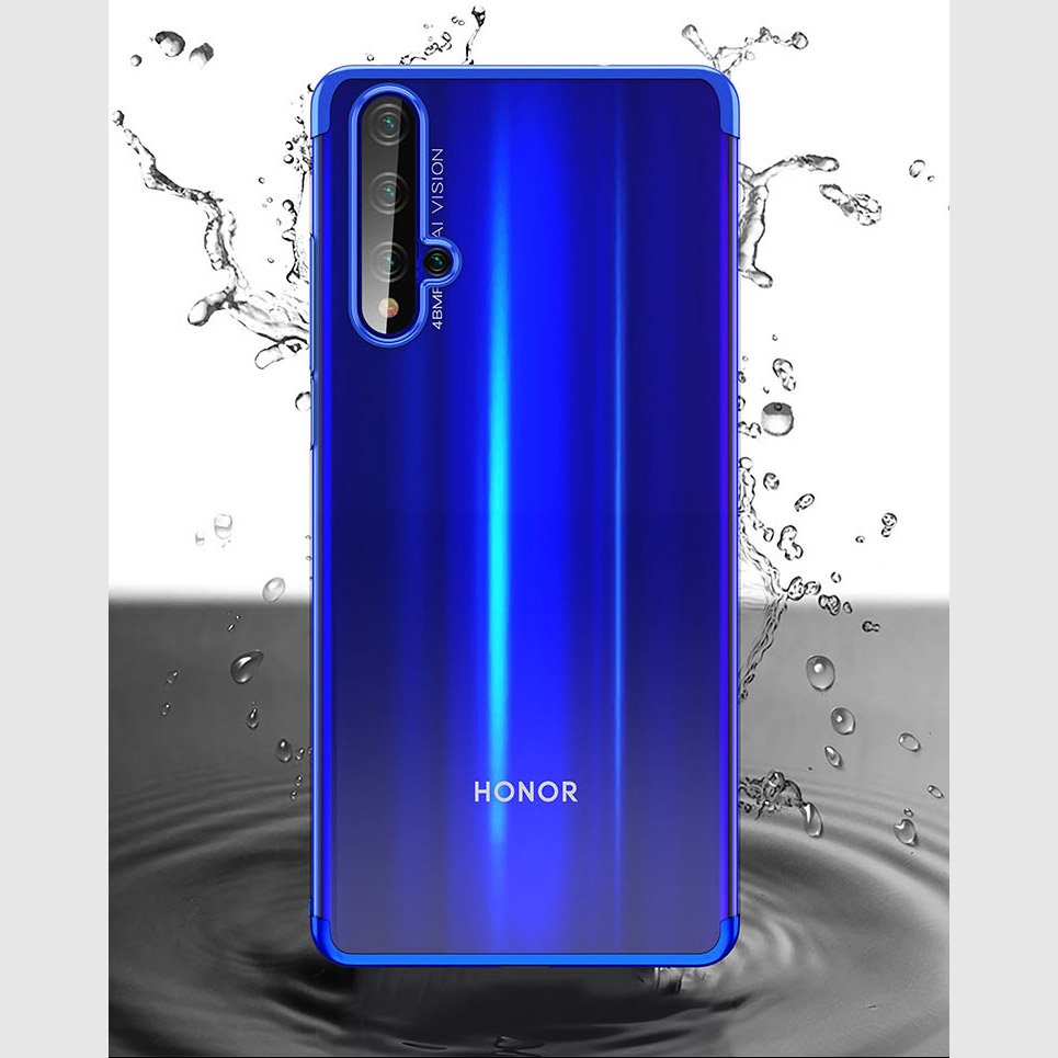 Pokrowiec silikonowy z ramk Electro niebieski Huawei Honor 20 Pro / 3