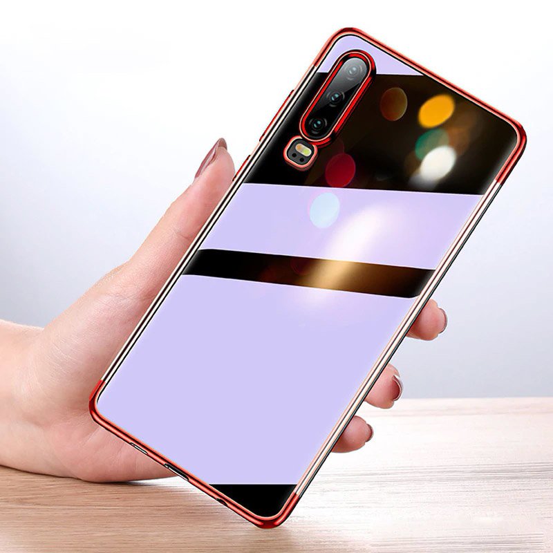 Pokrowiec silikonowy z ramk� Electro niebieski Huawei P Smart Pro / 10