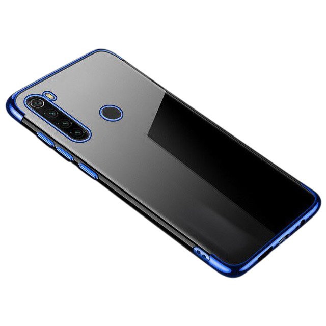 Pokrowiec silikonowy z ramk Electro niebieski Motorola Moto G8 Play