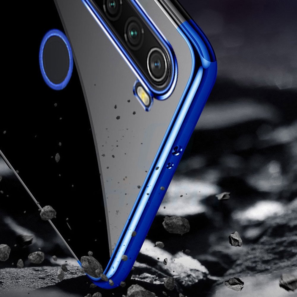 Pokrowiec silikonowy z ramk Electro niebieski Motorola Moto G8 Play / 11
