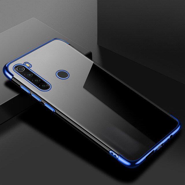 Pokrowiec silikonowy z ramk Electro niebieski Motorola Moto G8 Play / 2