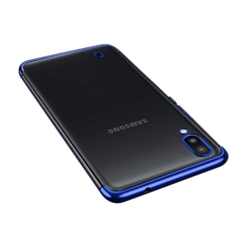 Pokrowiec silikonowy z ramk Electro niebieski Samsung Galaxy A10