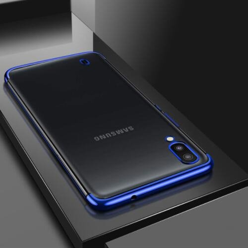 Pokrowiec silikonowy z ramk Electro niebieski Samsung Galaxy A10 / 2
